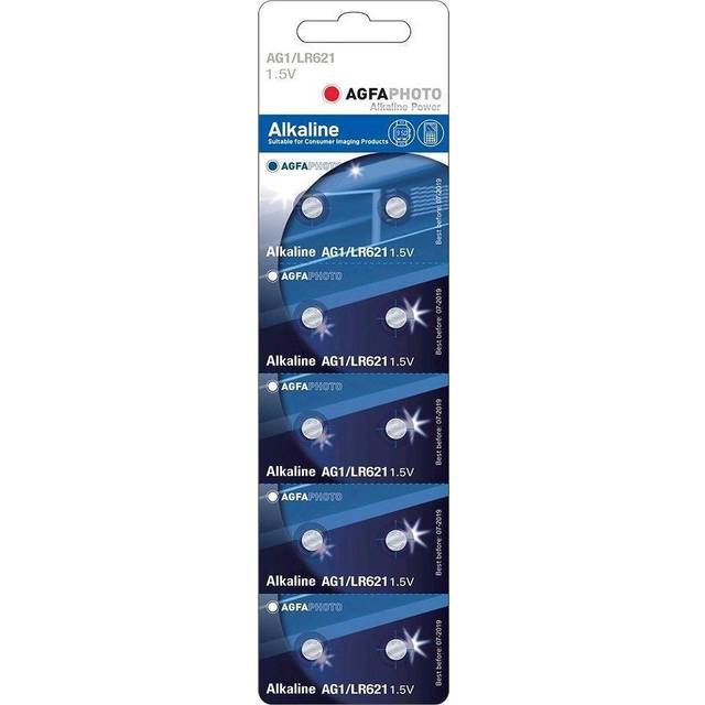 Billede af AgfaPhoto LR60/AG1 10-pak knapcellebatteri Alkaline, 1,5V