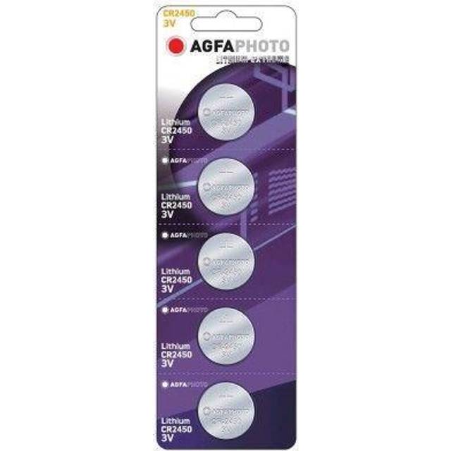 Billede af AGFAPHOTO CR2450 5-pak AgfaPhoto knapcellebatteri Lithium, 3V